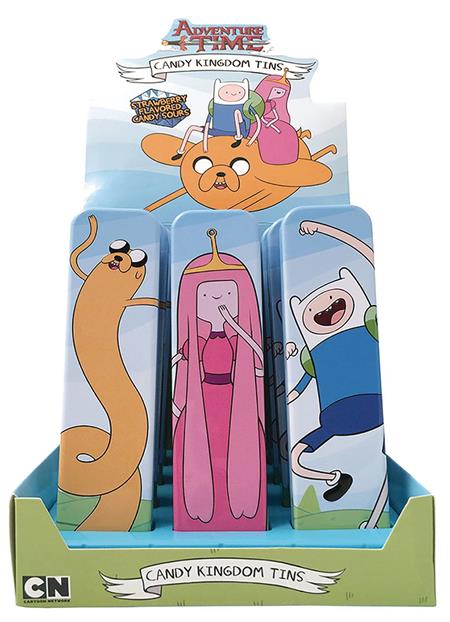 ADVENTURE TIME CANDY KINGDOM CANDY TIN 12PC DISP (C: 1-1-2)