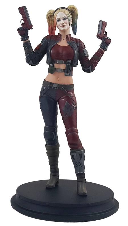 DC INJUSTICE HARLEY QUINN RED COSTUME PX DELUXE STATUE (C: 1