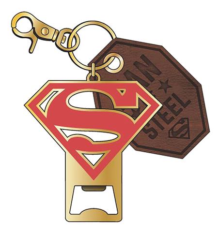 DC SUPERMAN METAL BOTTLE OPENER KEYCHAIN (C: 1-0-2)