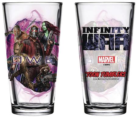 AVENGERS IW GUARDIANS OF THE GALAXY PINT GLASS (C: 1-1-2)