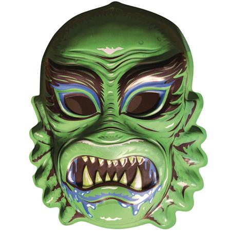 GHOULSVILLE DAY-GLO GILL CREEP VAC-TASTIC PLASTIC MASK (C: 0