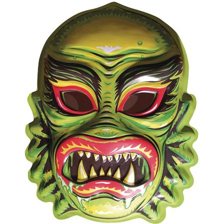 GHOULSVILLE DAY-GLO GILL FREAK VAC-TASTIC PLASTIC MASK (C: 0
