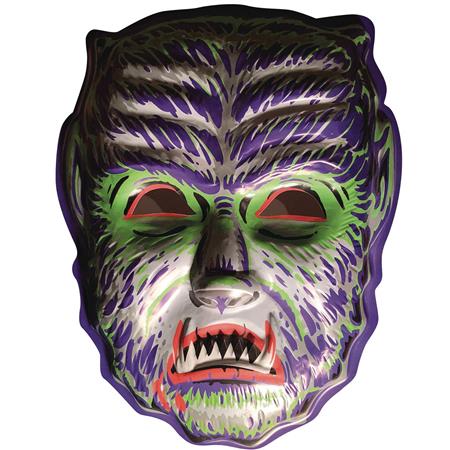 GHOULSVILLE DAY-GLO MIDNGHT MAN WOLF VAC-TASTIC PLSTIC MASK