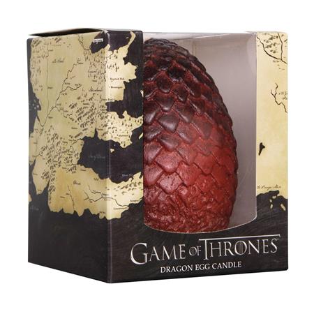 GAME OF THRONES SCULPTED DRAGON RED EGG CANDLE (C: 1-1-2)