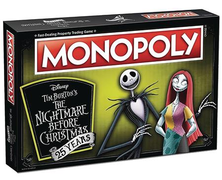 MONOPOLY NIGHTMARE BEFORE CHRISTMAS 25TH ANN BOARD GAME (C: