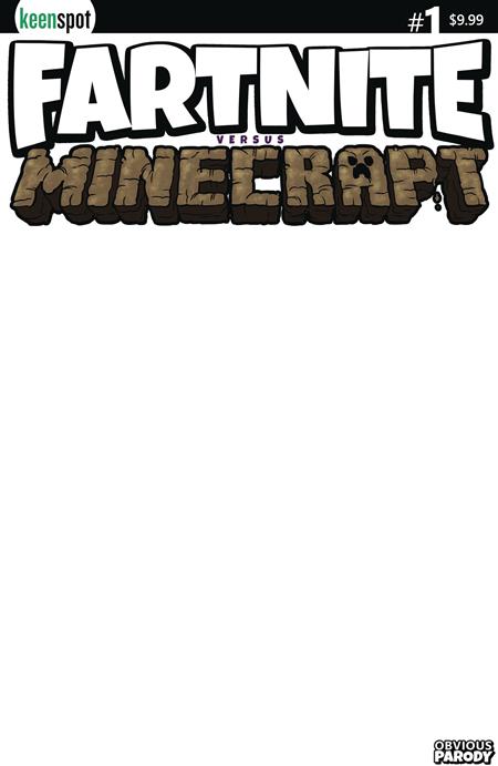 FARTNITE VS. MINECRAPT #1 CVR B BLANK SKETCH