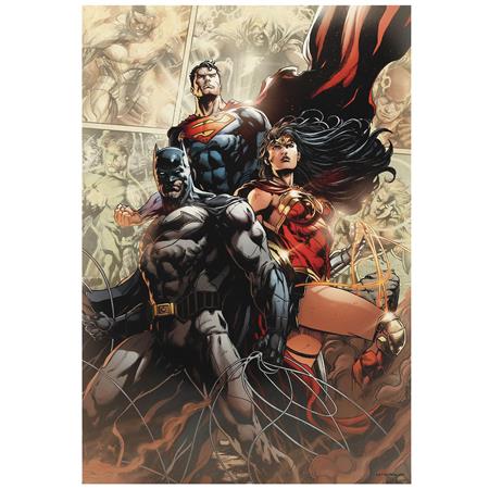 DC HEROES JUSTICE LEAGUE 19IN WOOD WALL ART (C: 1-1-2)