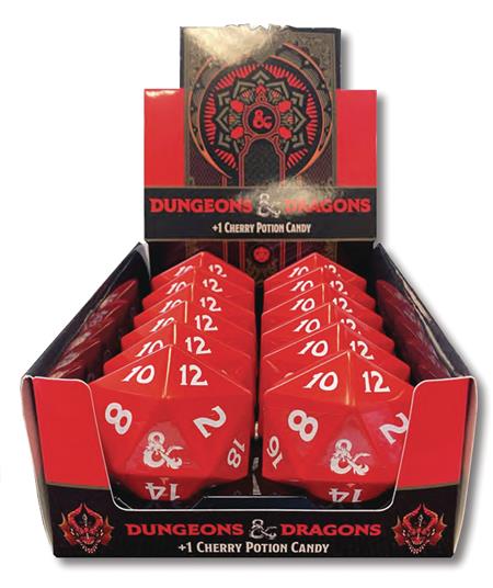 DUNGEONS & DRAGONS D20 CHERRY POTION CANDY TIN 12CT DIS (Net