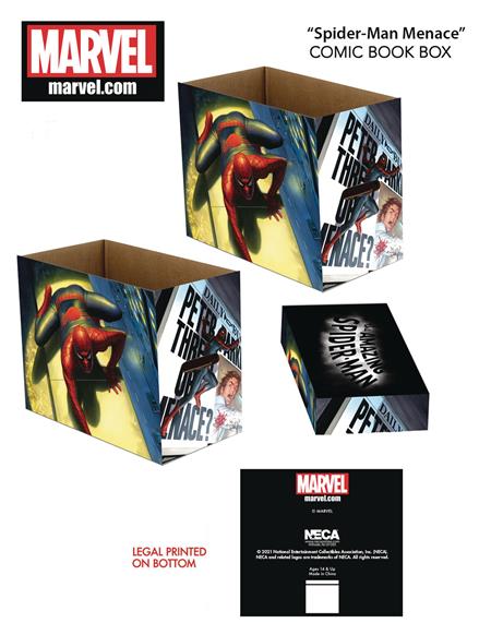 MARVEL SPIDER-MAN MENACE 5PK SHORT COMIC STORAGE BOX (C: 1-1