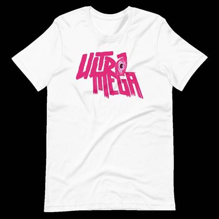 ULTRAMEGA PINK LOGO SMALL EYE T-SHIRT LG (C: 0-1-2)