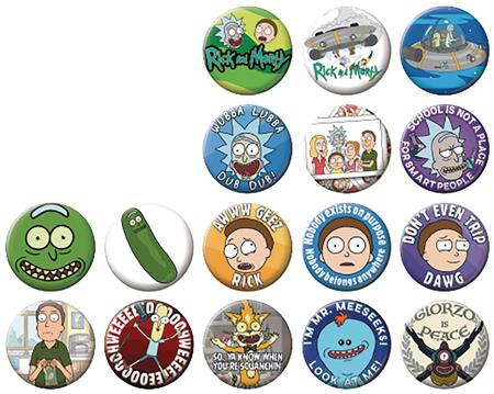 RICK AND MORTY SERIES1 144 PC BUTTON ASST (C: 1-1-2)