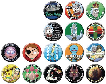 RICK AND MORTY SERIES2 144 PC BUTTON ASST (C: 1-1-2)