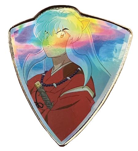 INUYASHA RAINBOW HOLO FOIL CREST PIN (C: 1-1-2)