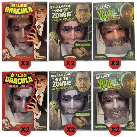 BELA LUGOSI WEARABLE MASKS 12PK ASST (C: 0-0-2)