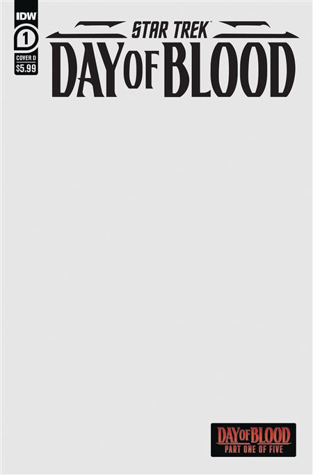 STAR TREK DAY OF BLOOD #1 CVR D RED SKETCH CVR