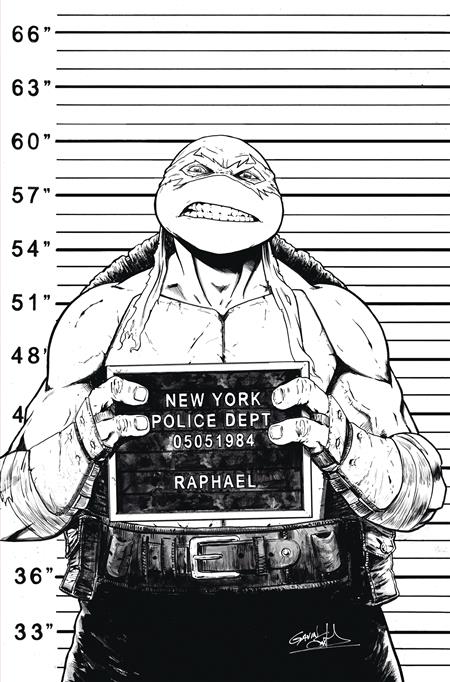 TMNT ONGOING #141 CVR D 25 COPY INCV SMITH B&W