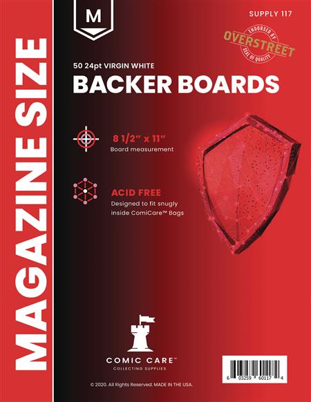 COMICARE MAGAZINE BOARDS (PACK OF 50) (Net)