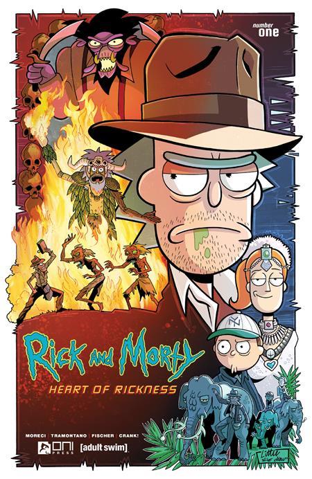 RICK AND MORTY HEART OF RICKNESS #1 (OF 4) CVR A TROY LITTLE TEMPLE OF DOOM HOMAGE (MR)