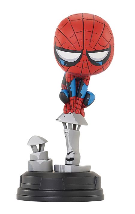 MARVEL ANIMATED SPIDER-MAN ON CHIMNEY STATUE 