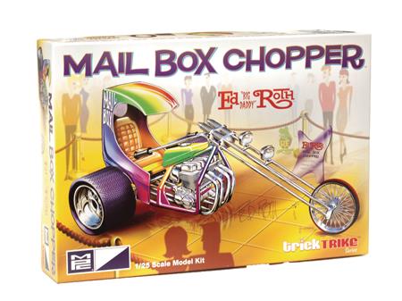 MPC ED ROTH MAIL BOX 1/25 CHOPPER TRICK TRIKE MODEL KIT (Net)