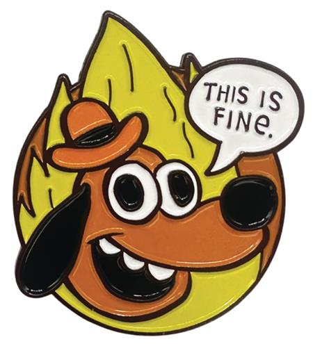 KC GREEN THIS IS FINE OFFICAL PIN 