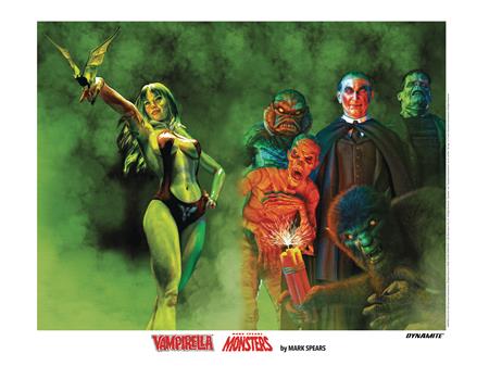 VAMPIRELLA MARK SPEARS MONSTERS LITHOGRAPH SGN ED