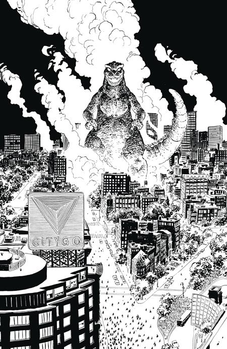 GODZILLA VS AMERICA BOSTON #1 50 COPY SHERMAN B&W INCV