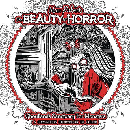 BEAUTY OF HORROR GHOULIANAS SANCTUARY COLORING BOOK SC (MR)