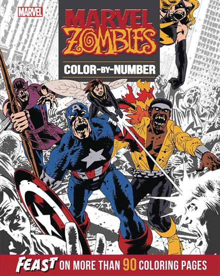 MARVEL ZOMBIES COLOR BY NUMBER SC