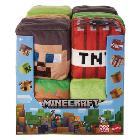 MINECRAFT BASIC BLOCKS PLUSH ASST (Net)