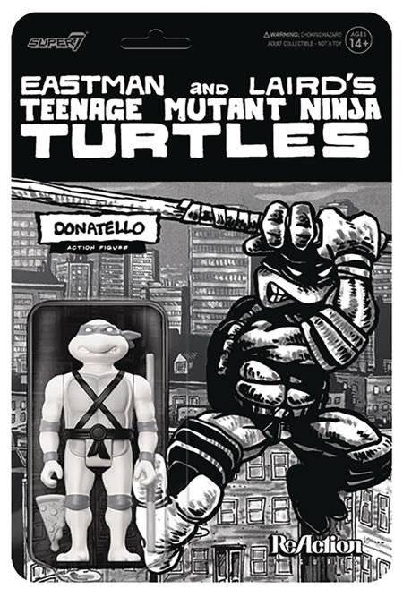TMNT REACTION WV9 DONATELLO COMIC GREYSCALE AF (Net)