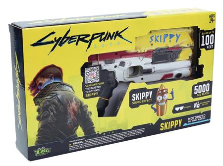 CYBERPUNK 2077 SKIPPY PX DELUXE BLASTER W/LIGHT UP STAND (Net)