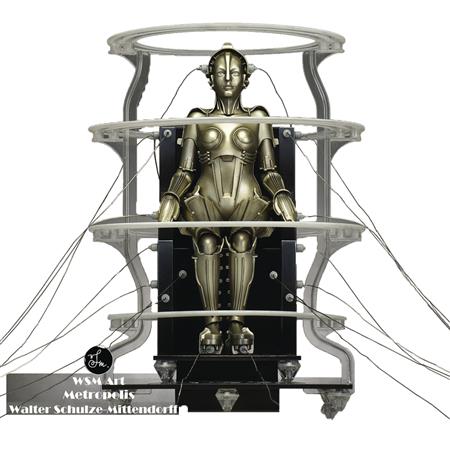 METROPOLIS MASCHINENMENSCH SEATED 1/8 PLASTIC MODEL KIT (Net)