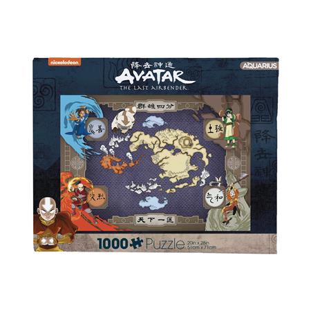 AVATAR THE LAST AIRBENDER MAP 1000 PIECE JIGSAW PUZZLE (Net)