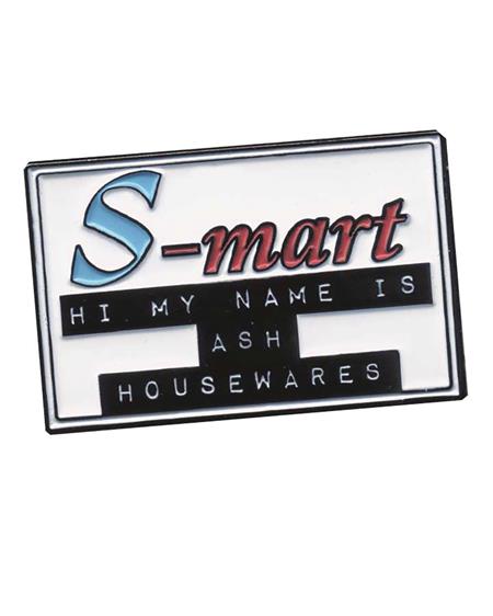 ARMY OF DARKNESS S-MART NAMETAG ENAMEL PIN (Net)