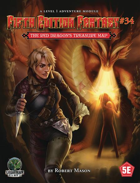 FIFTH ED FANTASY #34 RED DRAGONS TREASURE MAP