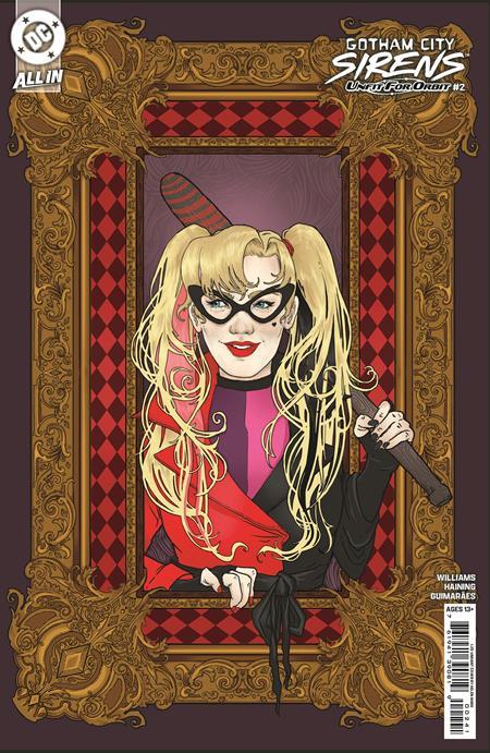 GOTHAM CITY SIRENS UNFIT FOR ORBIT #2 (OF 5) CVR E INC 1:25 HELEN MASK CARD STOCK VAR