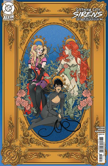 GOTHAM CITY SIRENS UNFIT FOR ORBIT #4 (OF 5) CVR E INC 1:25 HELEN MASK CARD STOCK VAR