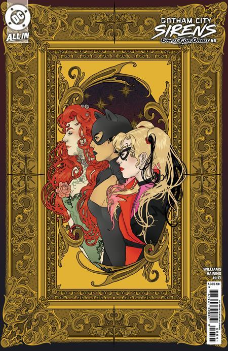 GOTHAM CITY SIRENS UNFIT FOR ORBIT #5 (OF 5) CVR E INC 1:25 HELEN MASK CARD STOCK VAR