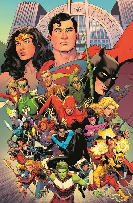 JUSTICE LEAGUE UNLIMITED #9 CVR D TRAVIS MOORE CARD STOCK VAR (WE ARE YESTERDAY)