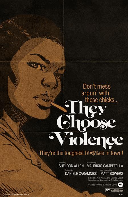 THEY CHOOSE VIOLENCE #2 (OF 5) CVR B RAZZAH BLAXPLOITATION FILM HOMAGE VAR (MR)