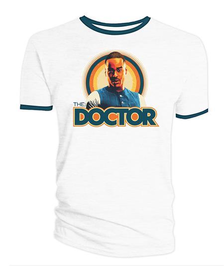 DOCTOR WHO FIFTEENTH DOCTOR RETRO RINGER T-SHIRT L