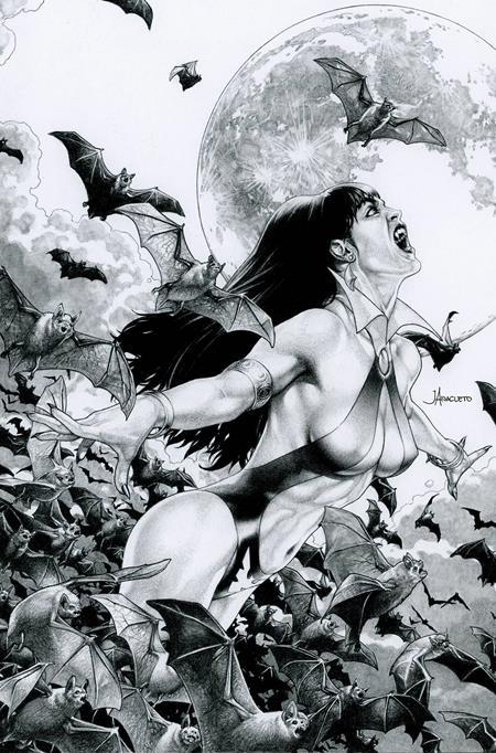 VAMPIRELLA (2025) #3 CVR Q INC 1:15 JAY ANACLETO B&W VIRGIN VAR-Originally MAR250209