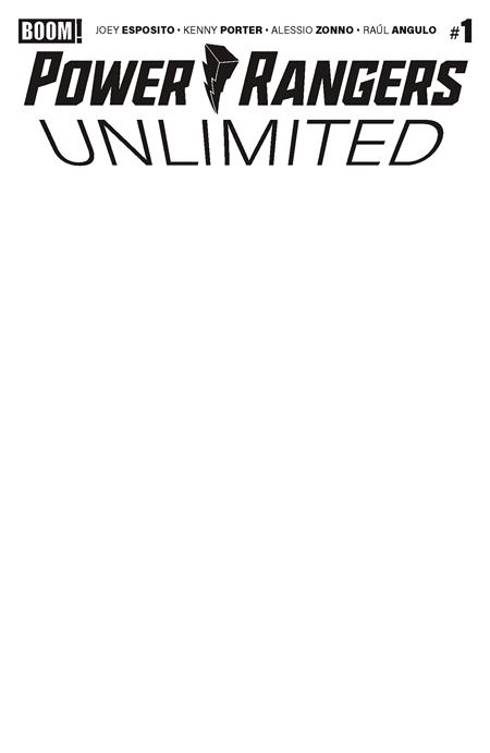POWER RANGERS UNLIMITED #1 D BLANK SKETCH VARIANT