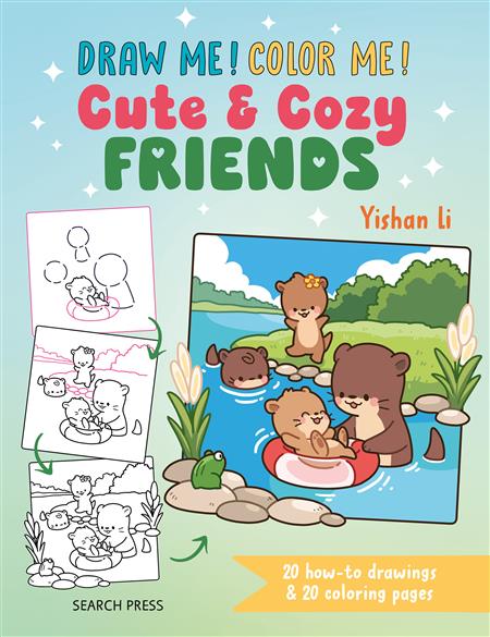 DRAW ME! COLOR ME! CUTE & COZY FRIENDS TP