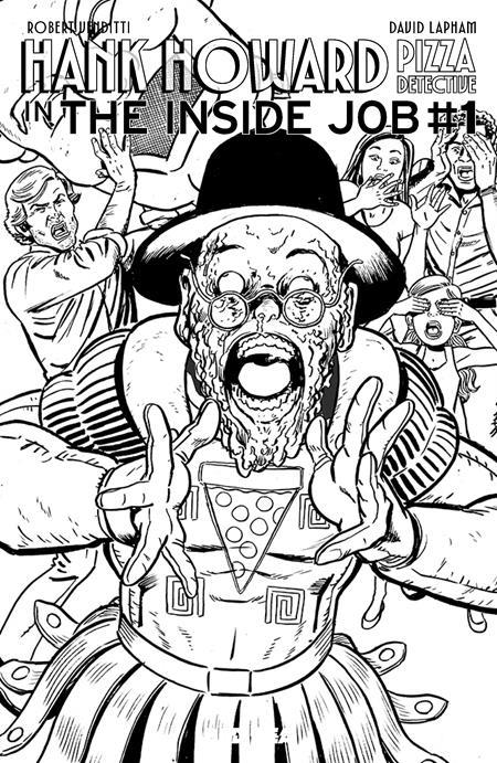 "HANK HOWARD, PIZZA DETECTIVE THE INSIDE JOB #1 (ONE SHOT) CVR D DAVID LAPHAM SPIELBERG HOMAGE VAR"