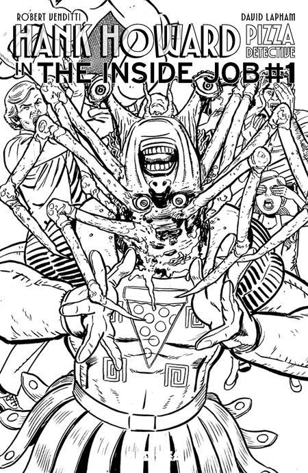 "HANK HOWARD, PIZZA DETECTIVE THE INSIDE JOB #1 (ONE SHOT) CVR E DAVID LAPHAM CARPENTER HOMAGE VAR"