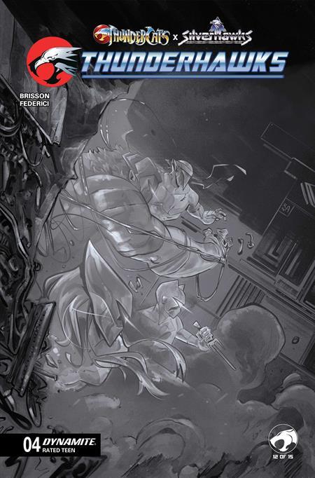 THUNDERCATS X SILVERHAWKS THUNDERHAWKS #4 CVR G INC 1:10 ALESSANDRO RANALDI VIRGIN VAR