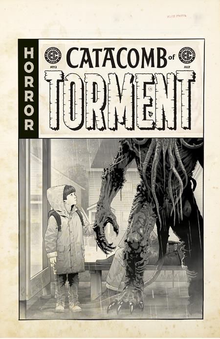 EC CATACOMB OF TORMENT #13 CVR D INC 1:20 DANNY LUCKERT B&W ARTIST EDITION VAR