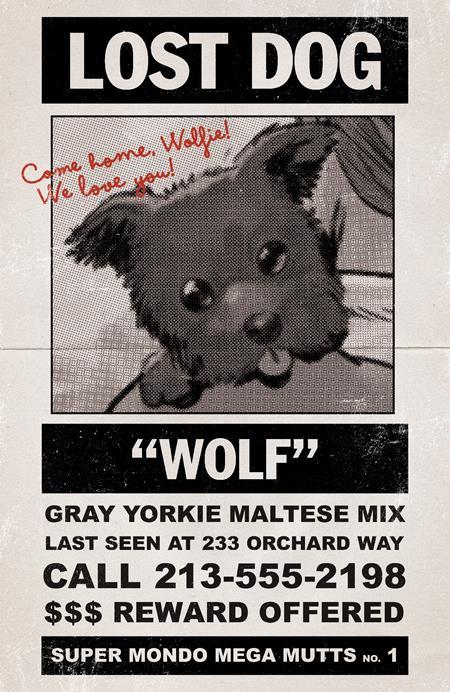 SUPER MONDO MEGA MUTTS #1 (OF 4) CVR G INC 1:10 JUAN GEDEON LOST DOG VAR